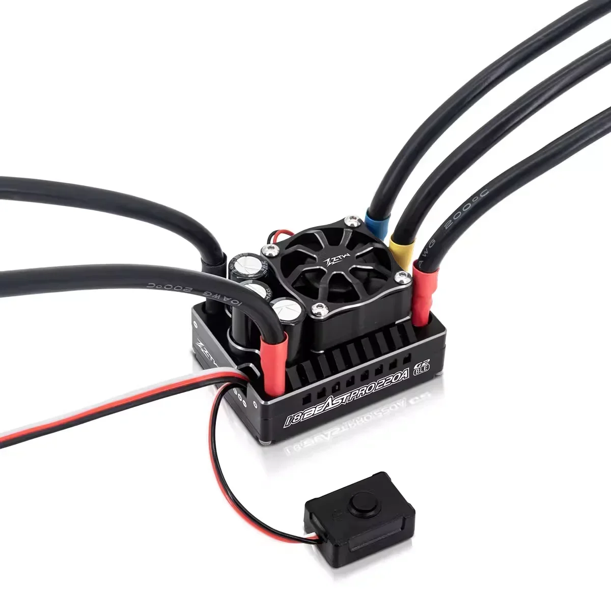 ZTW 32Bit Beast PRO 220A G2 ESC Turbo 6A BEC Brushless Speed Controller Built in Bluetooth For 1/8 RC Car Off-road On-road Buggy view 3