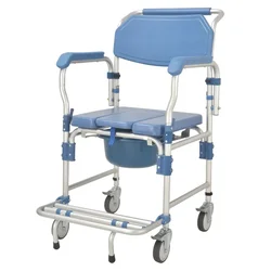 disable toilet wheels chair shower commode transfer chair toilet chair for disabled