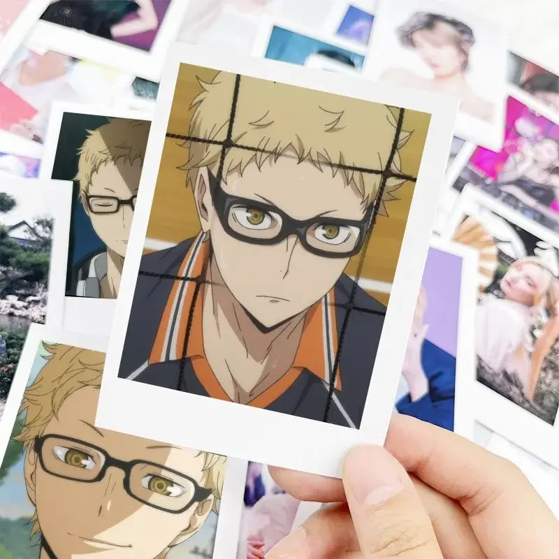 Kei Tsukishima 3inch Cards Bookmark Haikyuu Anime Goods Collection Pretty Lomo Cards Student Stationery Kawaii School Supplies