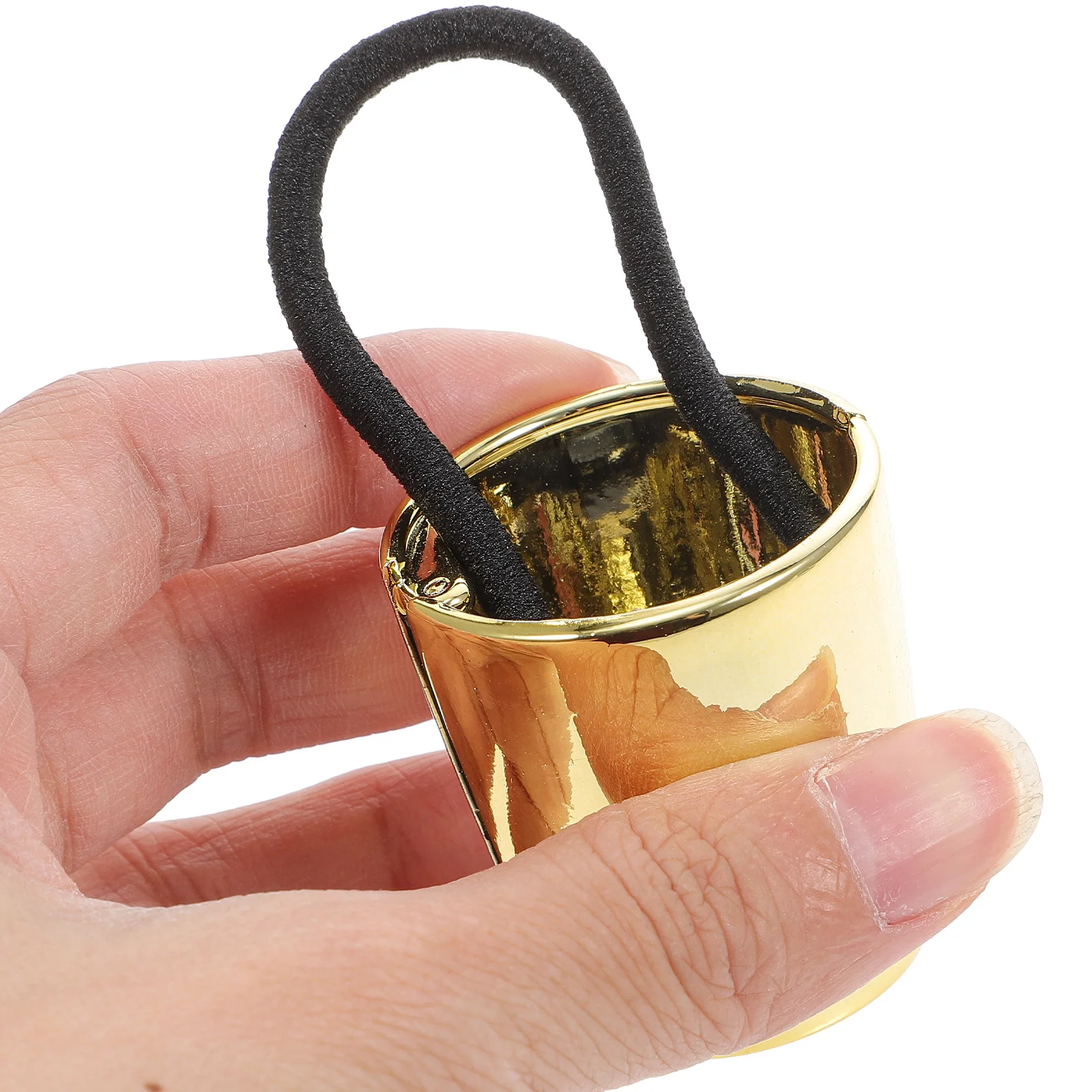 

Rubber Alloy Golden Hair Tie Simple Practical Ponytail Holder Elegant Headdress For Women Party Festival Daily Wear 1pcs