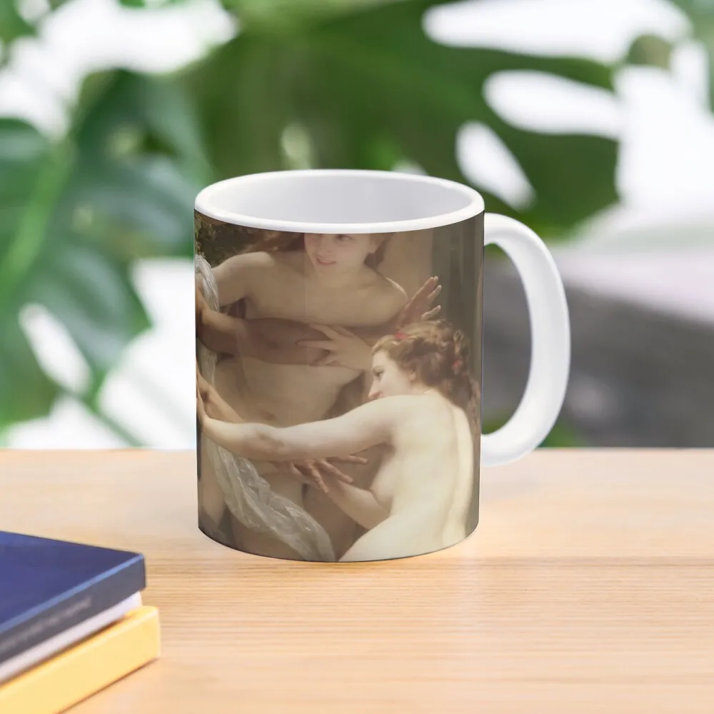 

William-Adolphe Bouguereau - Nymphs and Satyr, 1873 Coffee Mug Custom Cup Thermo Cup For Coffee Coffee Cups