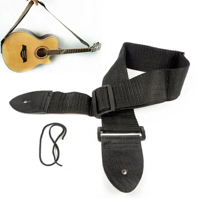 68cm-124cm Guitar Strap Leather Head Adjustable Shoulder Strap for Guitar Electric Guitar Bass Guitar Parts Accessories