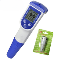 6-in-1 Pen Type PH Water Quality Meter Temperature Conductivity ORP TDS Salinity Tester with ORP Probe(OEM Packaging Available)