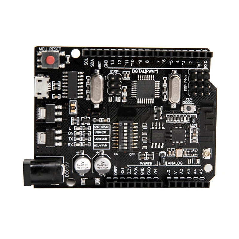 

Wifi Unor3 Atmega328p Esp8266 32Mb Memory USB-TTL Ch340g Suitable For Electronic Assembly Accessories Development Board