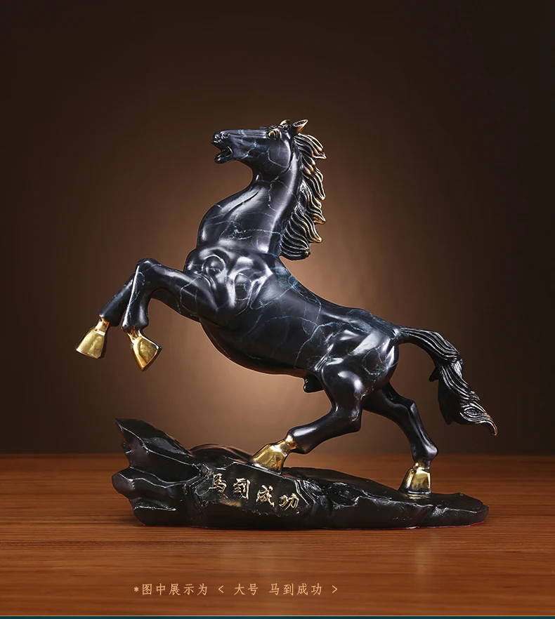 Home store Company SHOP Decor Handmade COPPER bring wealth money GOOD LUCK Success horse Sculpture decor ART Statue