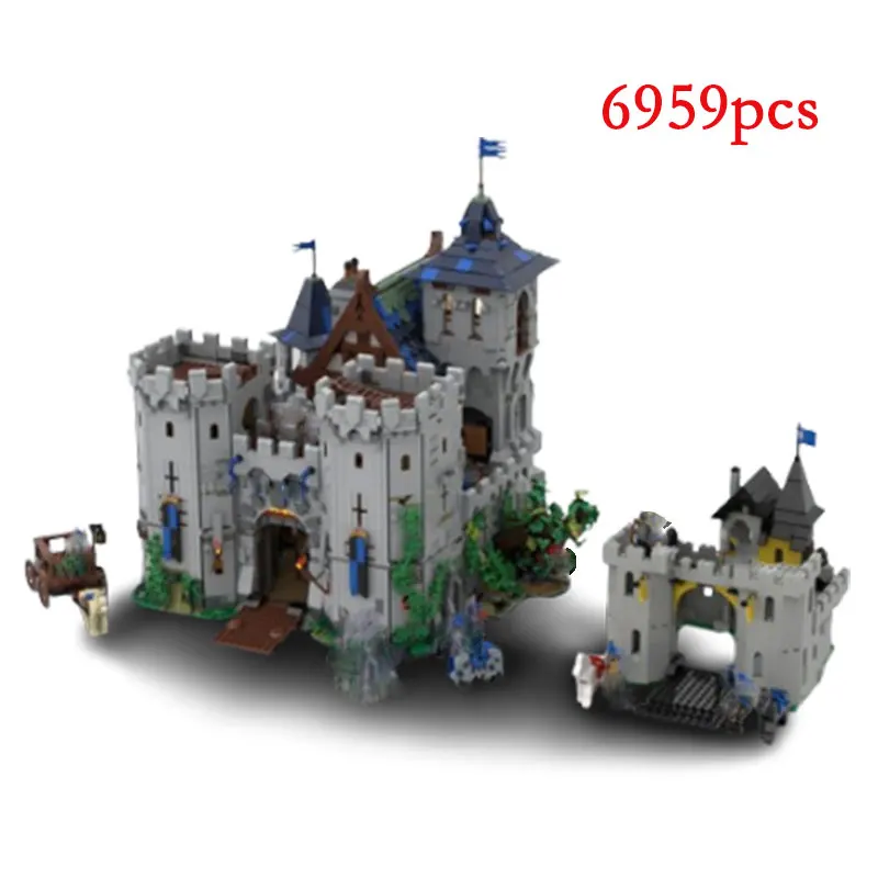 Spot MOC-132661 Small Particle Assembled Building Blocks Medieval Castle Toys Puzzle DIY Children's Gifts