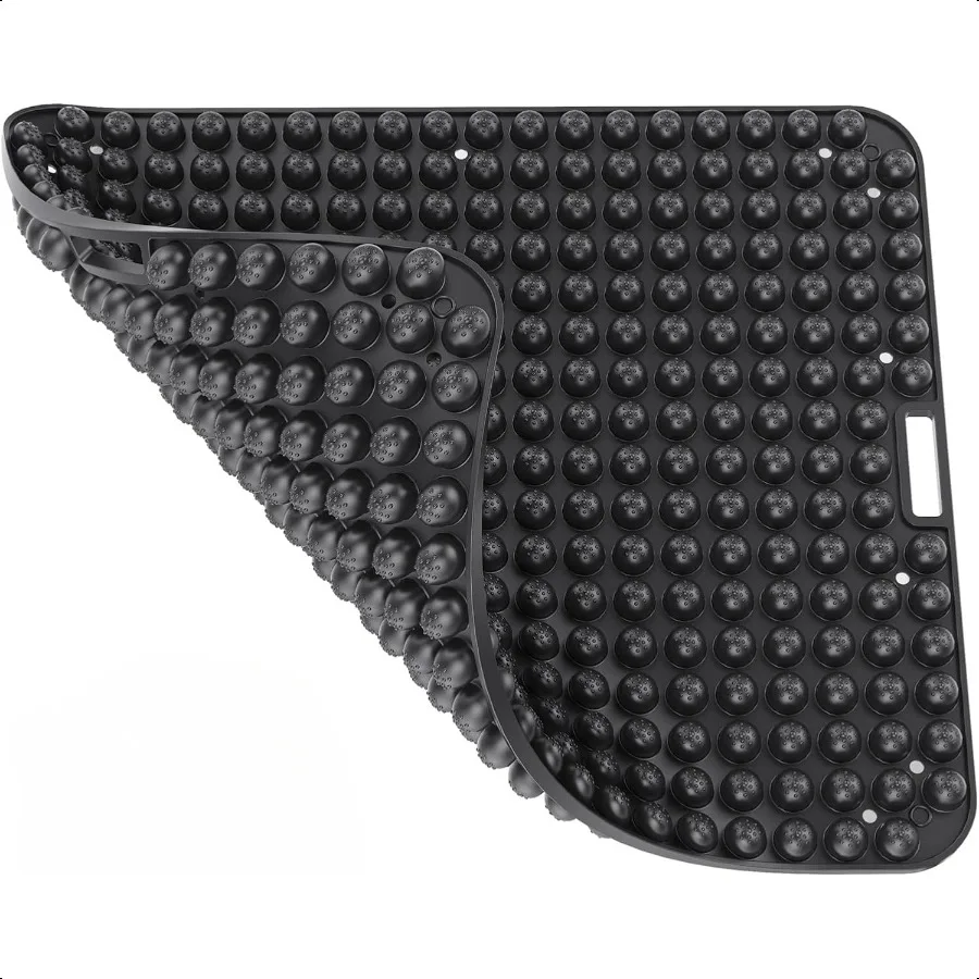 

3D Airflow Silicone Seat Cushion Comfy Ergonomic port for Office Chair Car Wheelchair Truck Breathable Easy to Clean Travel Gif