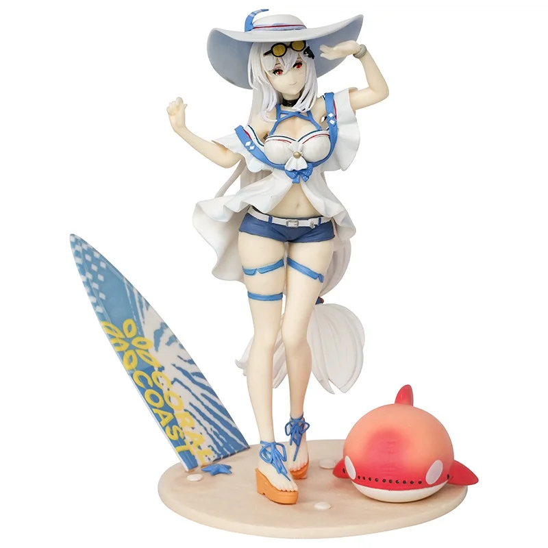 Arknights Skati Figure Beach Summer Two-Dimensional Swimsuit Beautiful Girl Anime Model Game Ornament