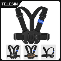 TELESIN Chest Strap Mount Waistcoat Belt Mount for GoPro Hero 13 12 11 10 9 8 7 6 5 Insta360 DJI Action Camera Accessories