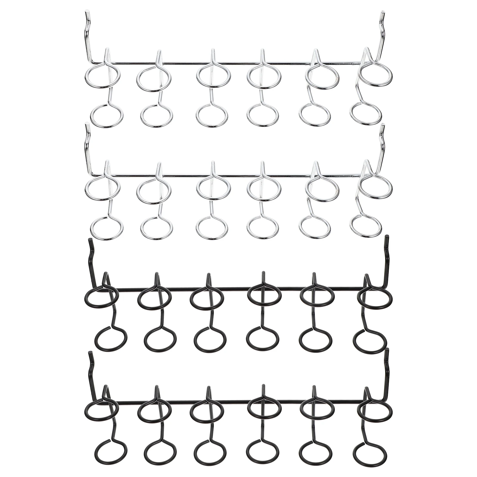 

Stainless Steel Tool Storage Rack Workbench Organizer Pegboard Hooks Screwdriver Holder Multi-ring Hand Tools Organizer Premium