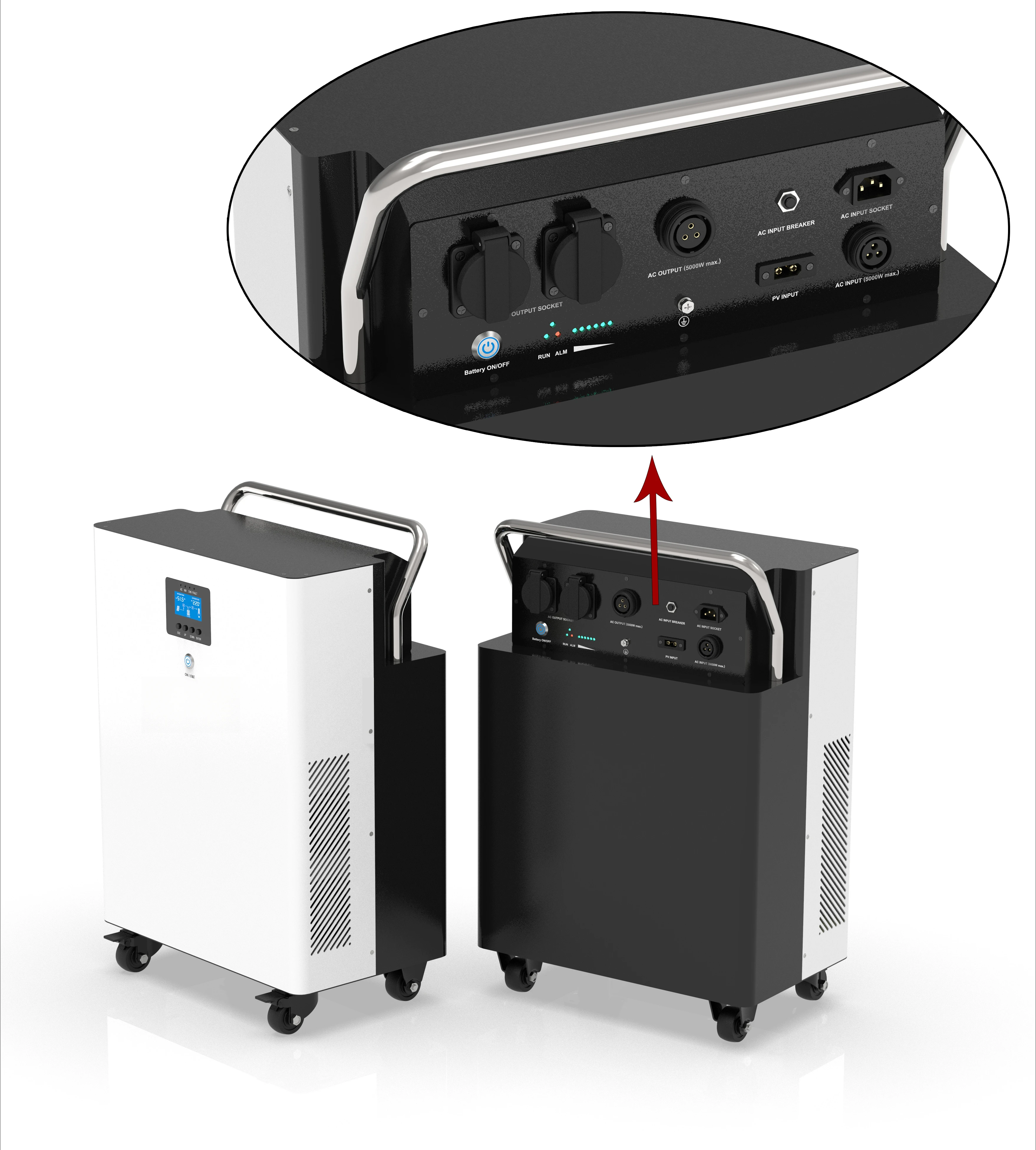 

Output 220V to 240V Plug and Play 5Kw One-in-One Inverter and Lithium Battery 48V 200Ah 100Ah Lifepo4 for Grid Solar Generators
