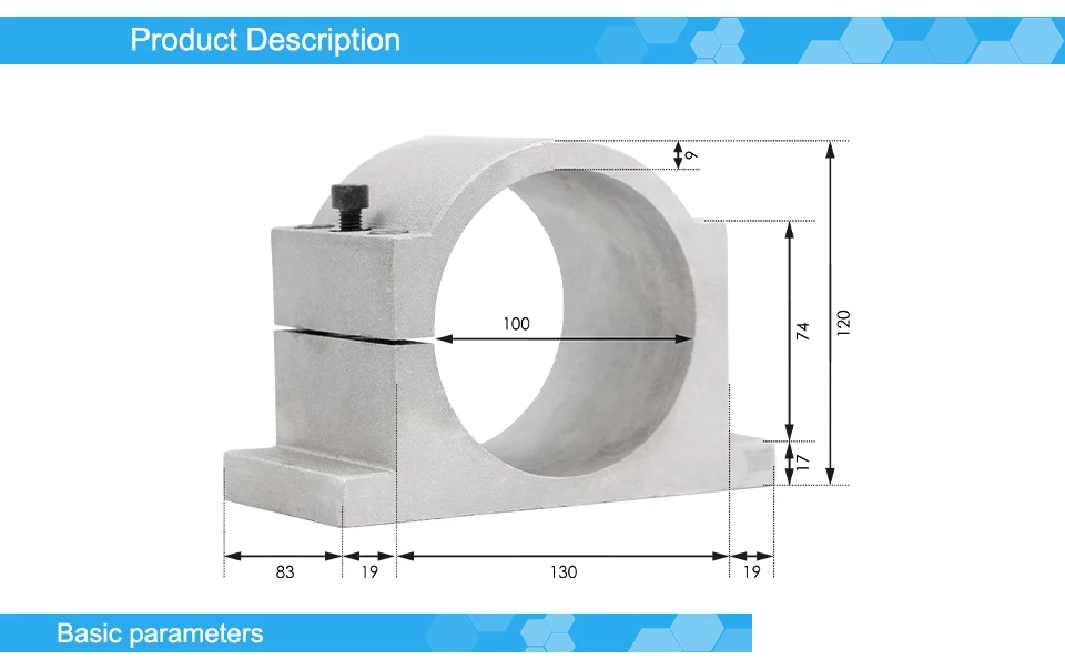 G-Penny 3,7 kW 100 mm wasserdichter, wassergekühlter CNC-Spindel-Kit im Bullet-Design für Holz- und Steinschnitzerei, 4 kW Inverter, Halterung – Detail 14
