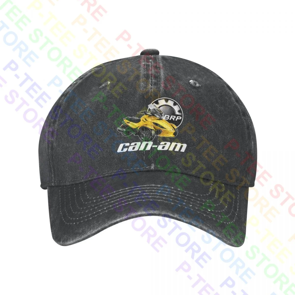 Can Am Brp Spyder Washed Denim Baseball Cap Trucker Hats Funny All-Match