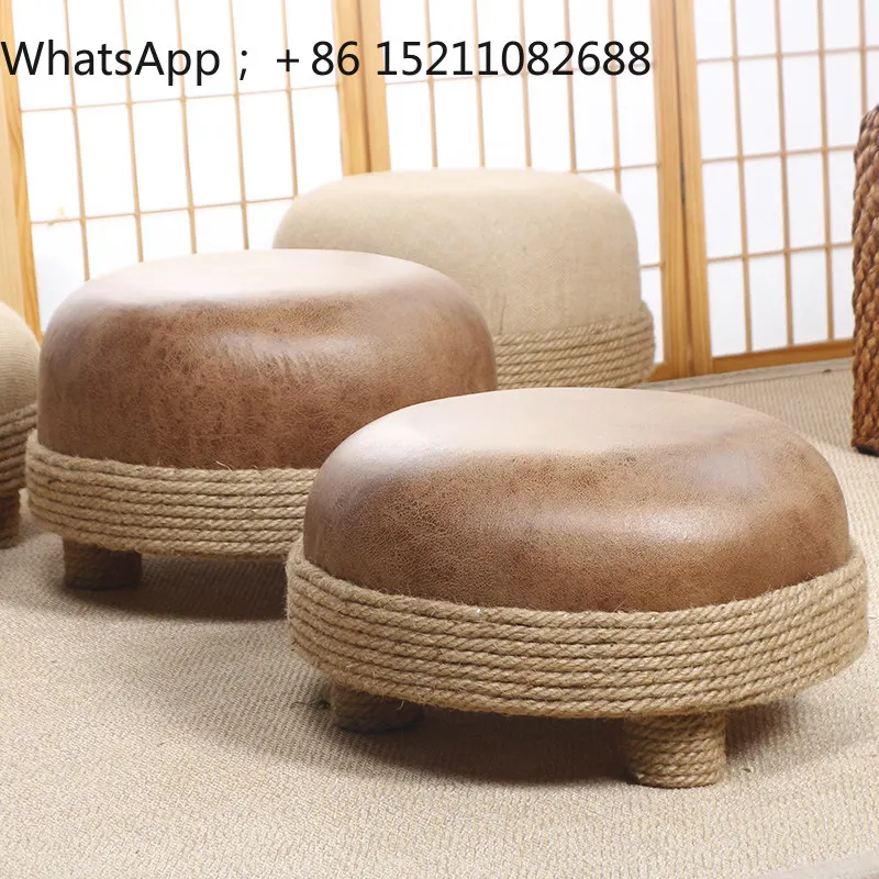 SCY hemp rope futon seat cushion tatami leisure living room stool home art small pier
