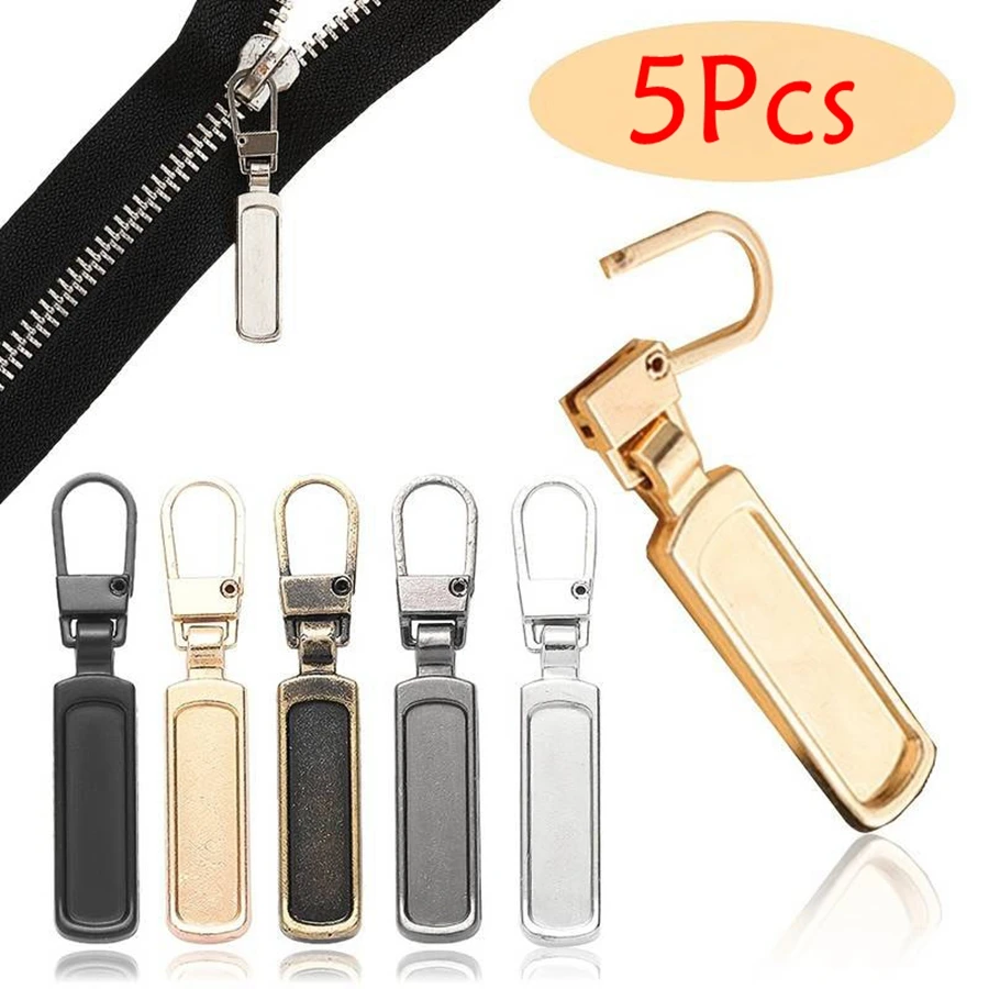 5Pcs Sewing DIY Detachable Zipper Head Zipper Pull Practical Convenient Sturdy Bag Handbag Suitcase Purse Suitcase Backpack Tent