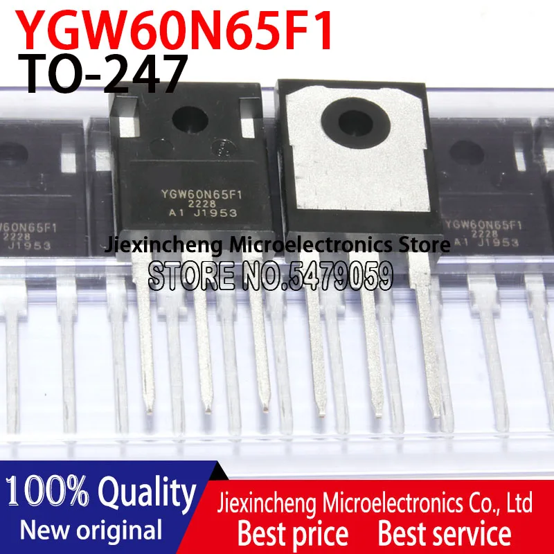 10PCS YGW60N65F1 TO-247 650A 60A IGBT YGW60N65 60N65 TO247 New original