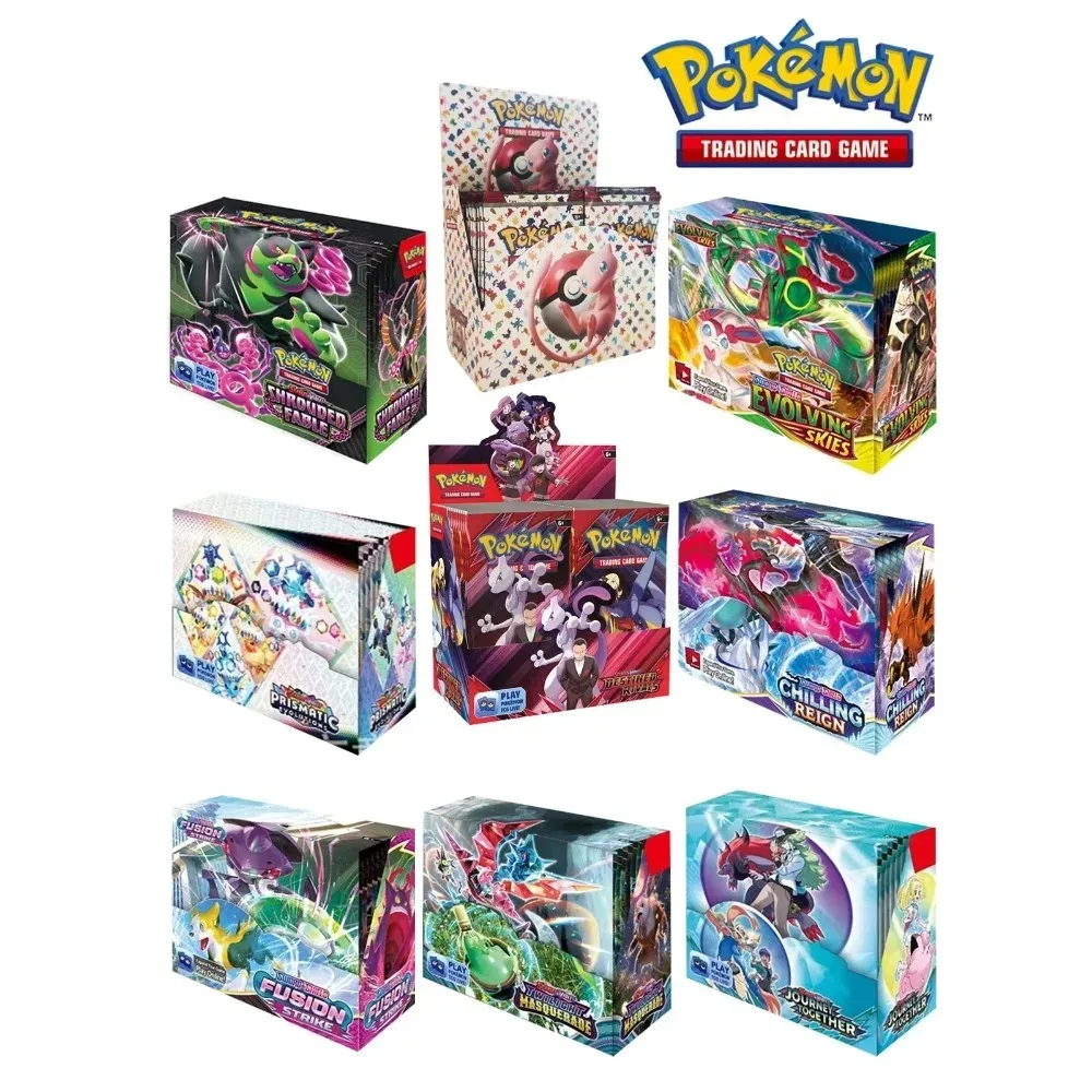 Nowa Kolekcja Kart Pokemon Angielskich 360 Kart Pokemon Booster Pack Seria Miecz i Tarcza Blind Box Karta Flash Pokemon