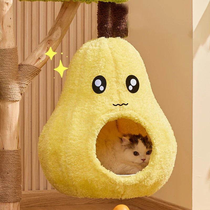 Popular cat Climbing Frame with Duck-shaped Cover cat Nest Climbing Structure Integrated Solid Wood Tree Trunk&sisal cat Toy