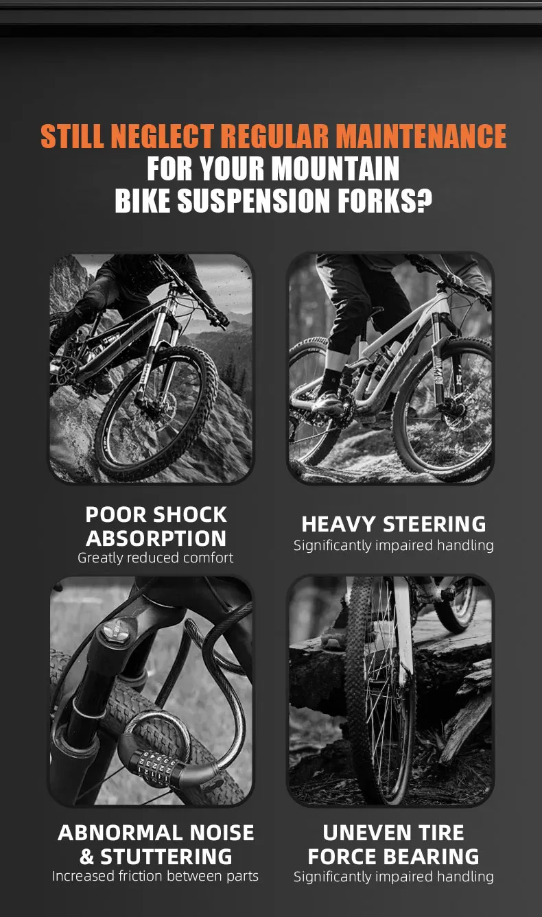 Fahrrad-Schmierfett für MTB-Vordergabel, Stoßdämpferöl für Vorder- und Hintergabel, Silikonöl, Schmieröl zur Wartung – Detail 2