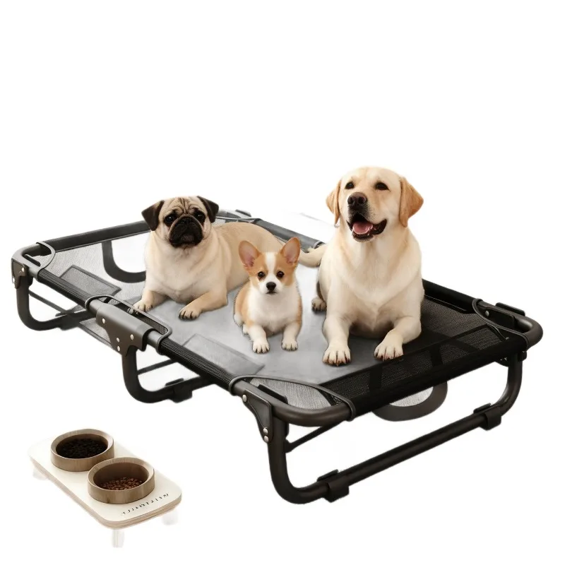

Universal installation-free in all seasons, pet bed elevated, foldable pet camp bed