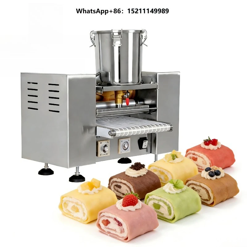 Multi-functional Crepe Cake Machine for Mille Crepe Dessert Wraps Automatic Mille-feuille Cake Crust