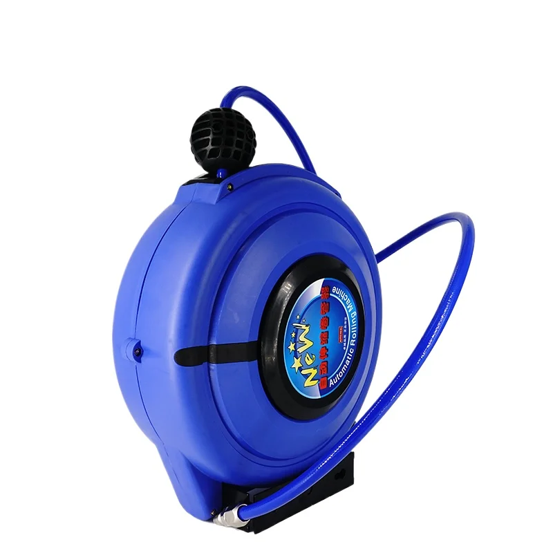 Wall Mount Pneumatic Compressor Automatic Compressed Air Hose Reel Retractable Telescopic PU 8*5 10 12 10M 15M 20M 25M