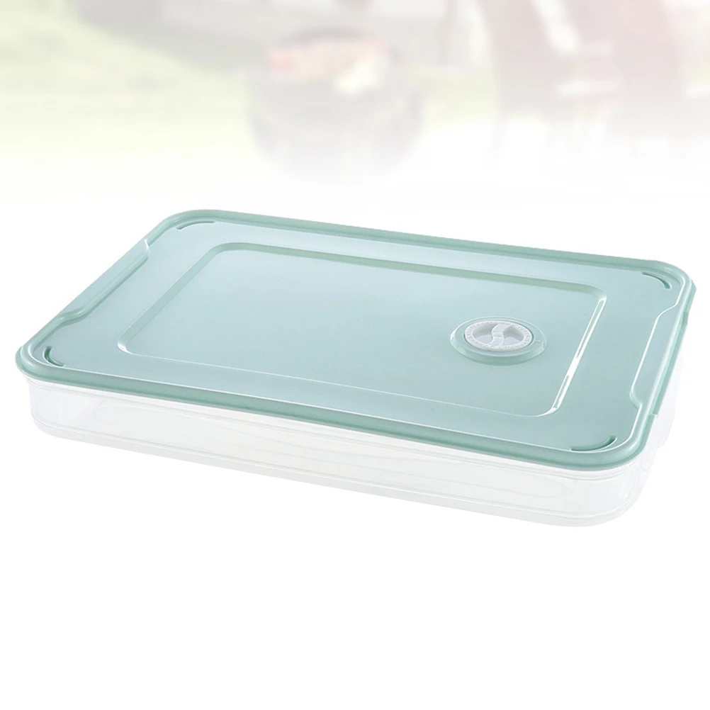 

Refrigerator Storage Box Food Container Sealed Crisper Transparent Containers Storing Dumplings Vegetables Meat Stackable Easy