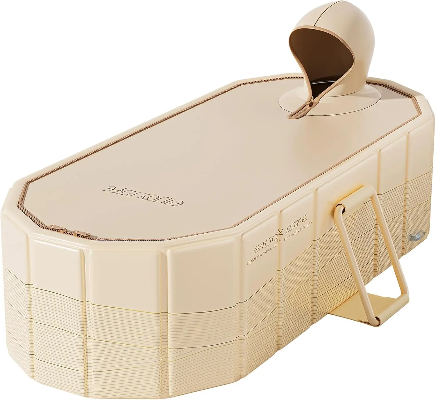 

59''Portable insulated bathtub, Ice Bath Tub for Athletes, Inflation-free bathtub for shower, Ice Plunge Tub with Cover, Baths