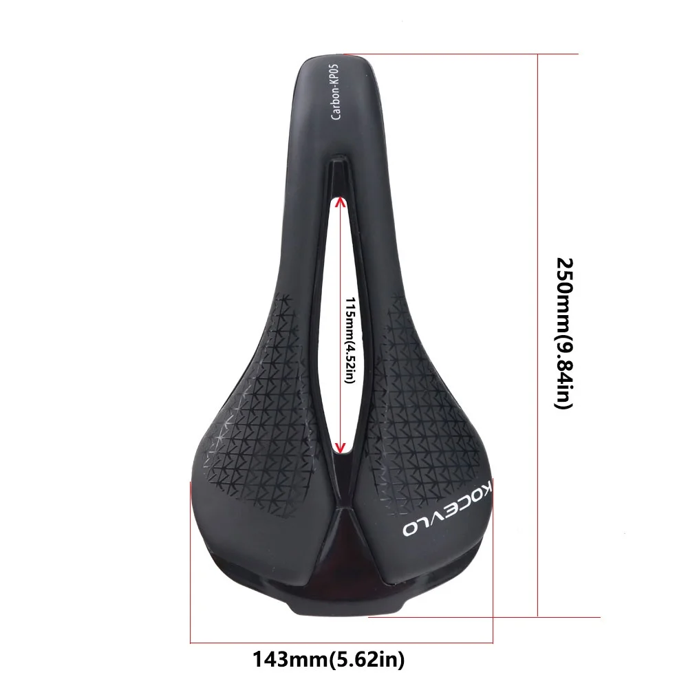 New Design Hollow LightWeight Full Carbon Fiber Bow EVO Sponge Mtb Road Bike Seat Cushion Bicycle Saddle