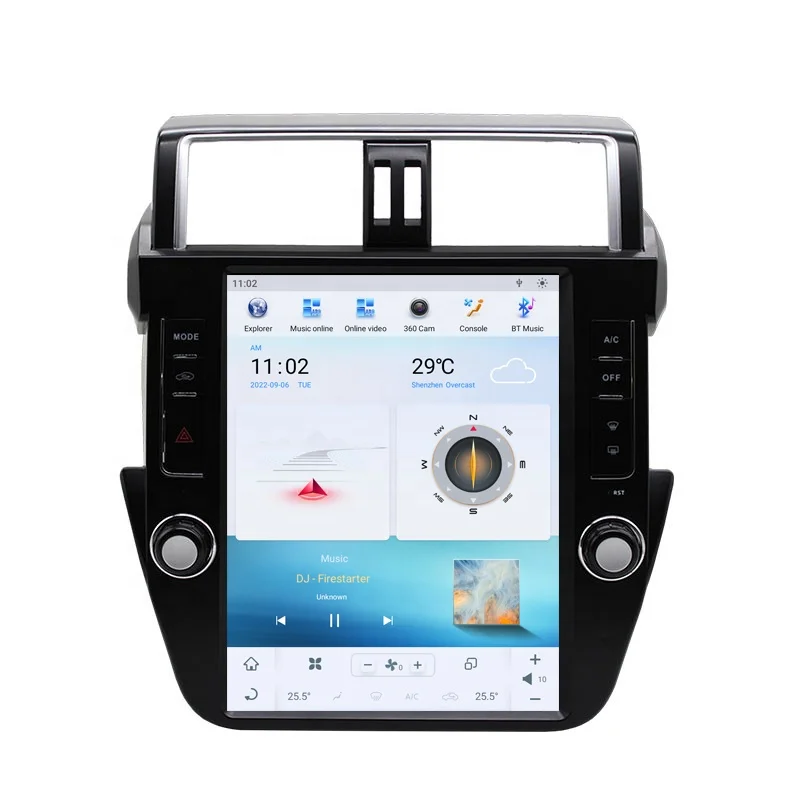 Car    Style Android 11 for     Land Cruiser Prado 2014-2017 Car Radio GPS Navigation Player Carplay 4G