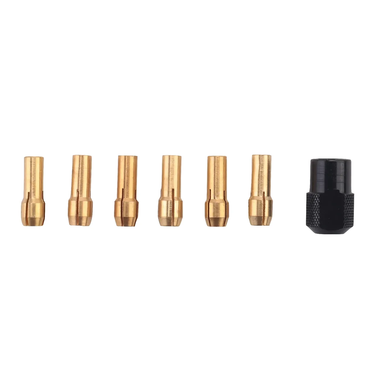 7Pcs for Dremel Brass Collet 1.0/1.6/2.0/2.4/3.0/3.2 +for Dremel Check M8X0.75JAS