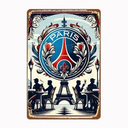 PSG Farmhouse Paris Art Posters Metal Sign Garage Room Wall Decoration Cinema Living Custom Tin Home Bar Cave Classic Plaques