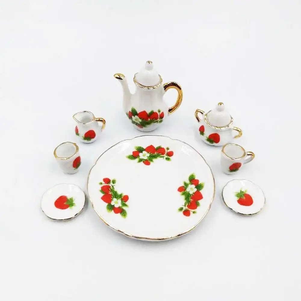 New Mini House Accessories Ceramic 9 Styles China Tea Cup Dollhouse Bottle Set for 1/6 BJD /for 1.5
