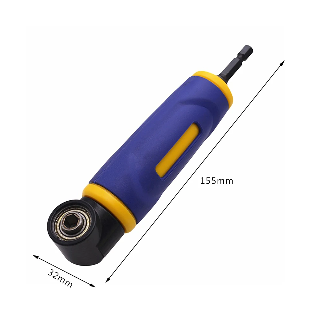 Perceuse économe en main-d 'œuvre à angle droit, adaptateur de support d'extension de tournevis, dispositif d'angle rotatif résistant à 90 degrés, accessoire de rêve, 1/4 po