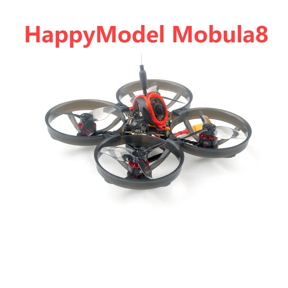 

HappyModel Mobula8 1-2S 85mm Micro FPV Whoop Drone X12 AIO Flight Controller 400mW OPENVTX Caddx Ant 1200TVL EX1103 KV11000