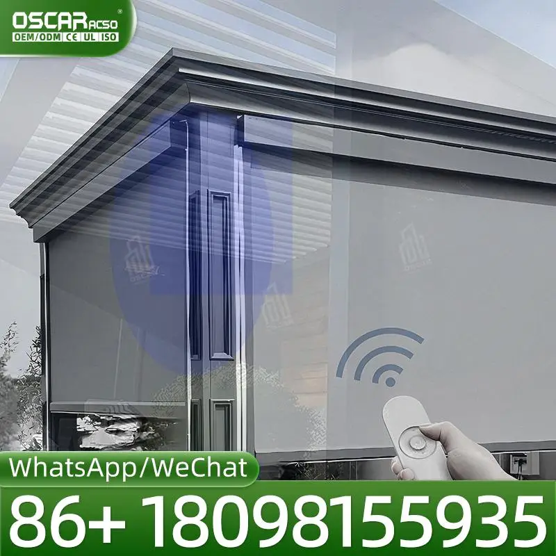 Outdoor Battery Powered Smart Control System for Electric Curtains Shades Eco friendly and Easy to Install for Home Office Patio