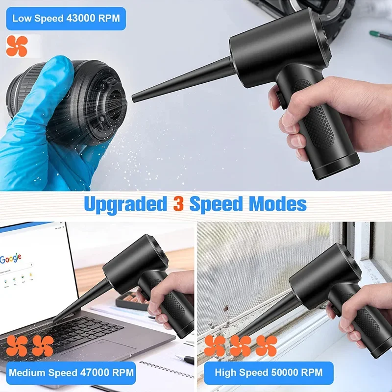 

Instrument High Power Wireless Dust Blower Car Dust Collector Home Computer Keyboard Cleaning Dust Blower Wireless Hair Dryer
