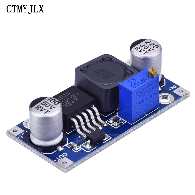 10pcs XL6009 Boost Converter Module DC-DC 3-32V to 5-35V Adjustable Voltage 4A Power Supply Step-Up Converter Board Regulator