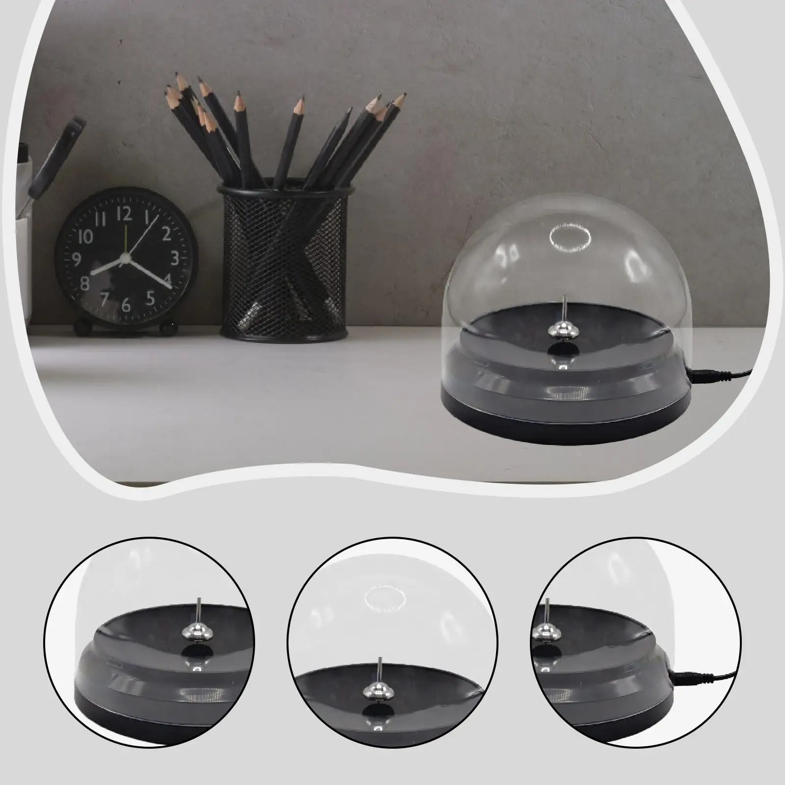 Motion Gyroscope Toy Table Centerpiece Science Toy Gift Rotating Gyro Decor for Living Room Bedroom Countertop Cabinet Office