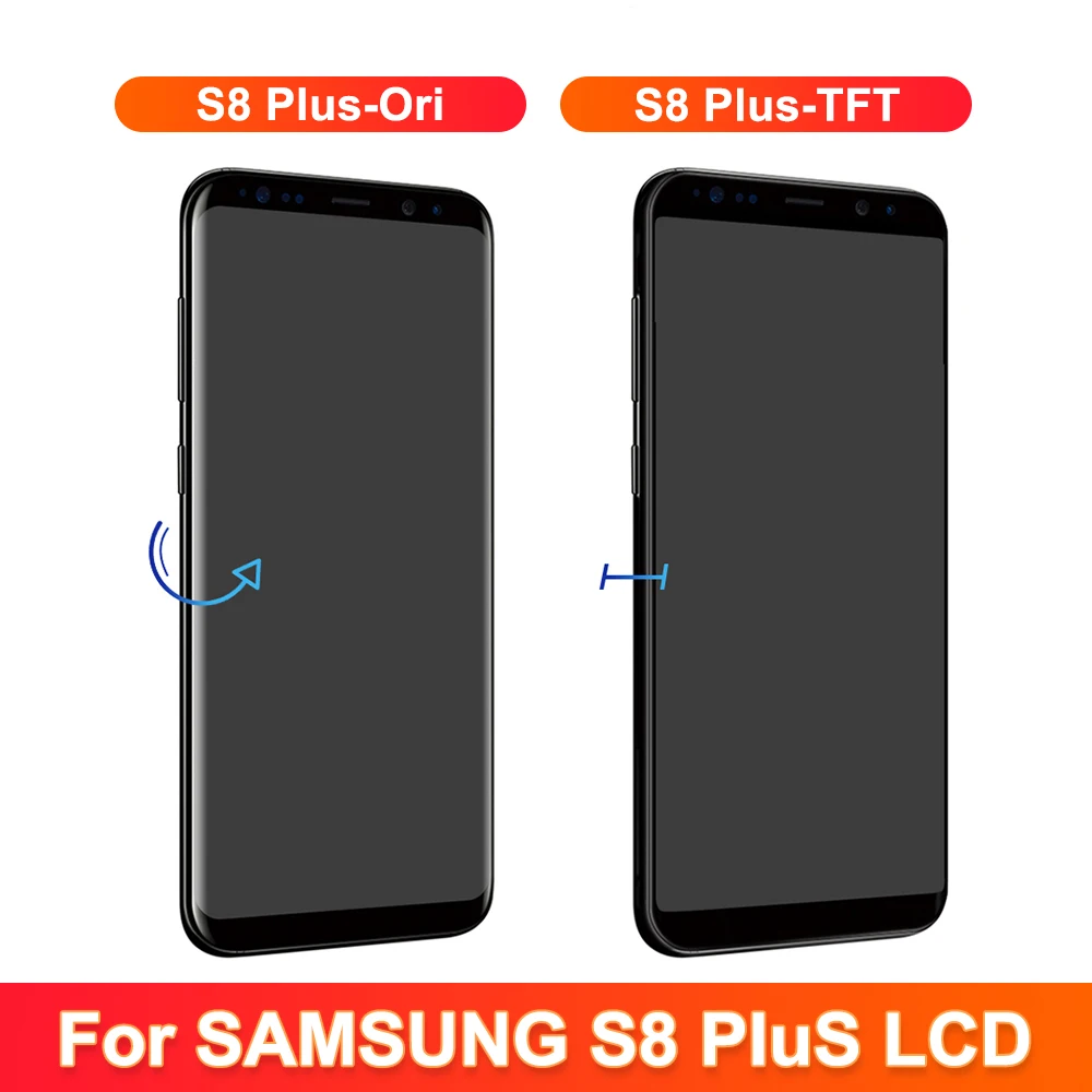 Tested For Samsung Galaxy S8 Plus LCD Display G955 G955F SM-G955FD G955W S8+ LCD Touch Screen Digitize Assembly