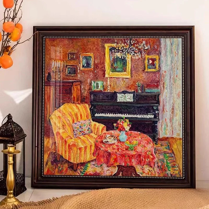 

Набор для вышивания алмазной мозаикой премиум-класса: Новинка 2026 года, пейзаж в стиле Матисса, полуфабрикат для самостоятельной вышивки, маленький алмазный стикер-вышивка