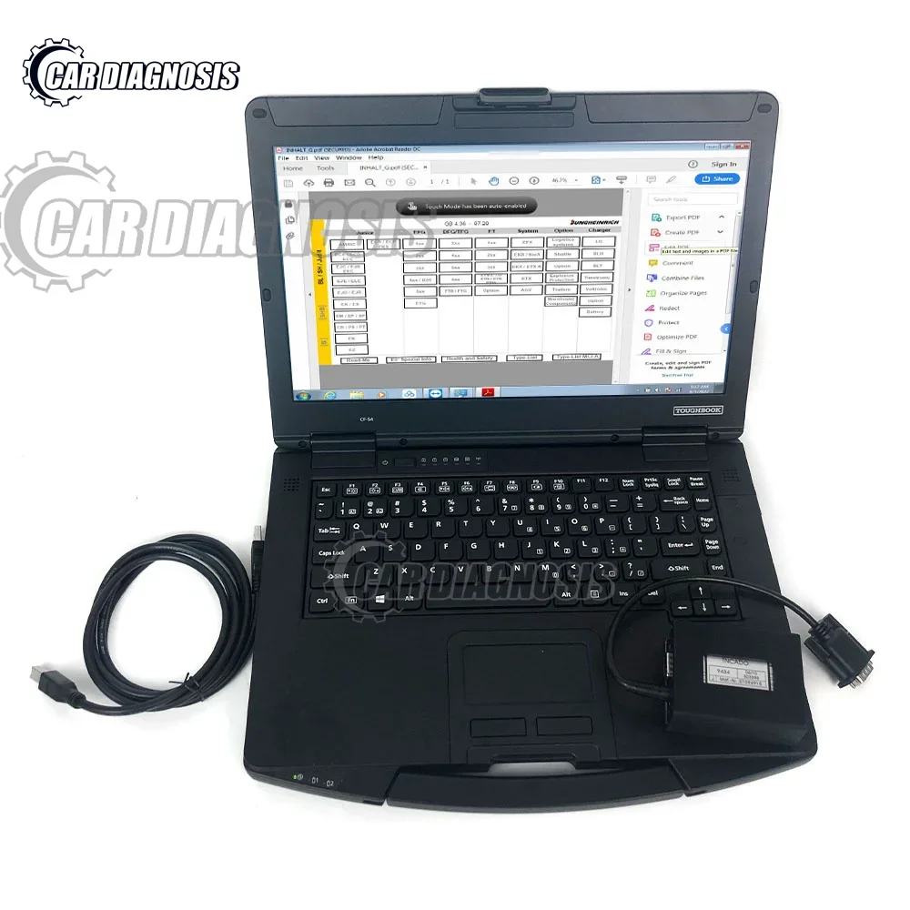 JUDIT 4 Jungheinrich Judit box Incado jeti SH ET Diesel Electric for Jungheinrich Forklift truck Diagnostic kit+CF54 laptop