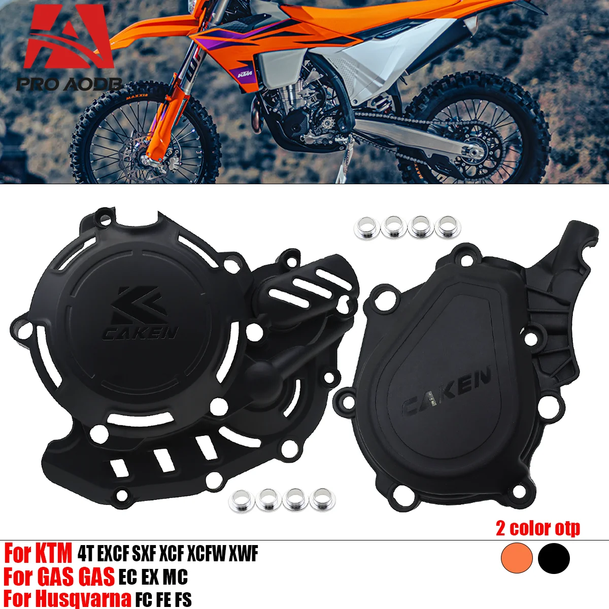 

Motocross Motorcycle 4T Engine Ignition Clutch Cover Protector Guard For KTM EXCF SXF XCF XCFW XWF For Husqvarna FC FE FS