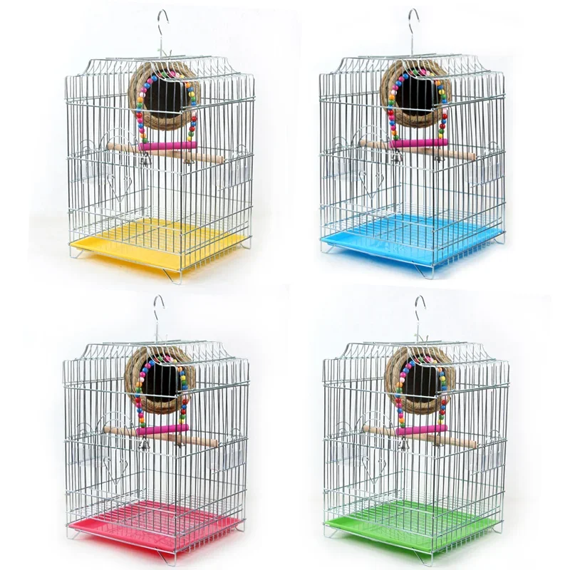 1PCS Big Bird Big Birdcage Xuanfeng Iron plating Pigeon Increase Bold Birdcage tray Color Random