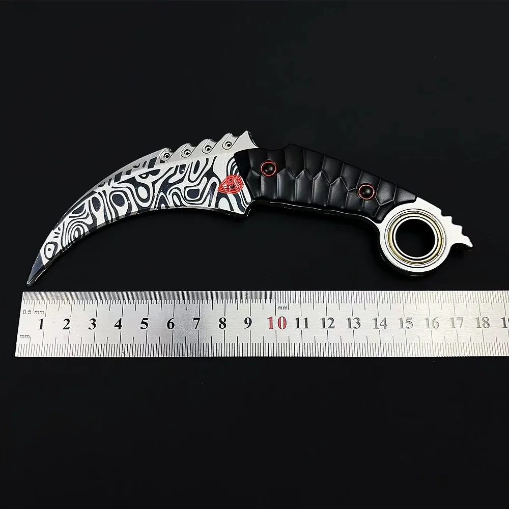 18 سنتيمتر ساحة اندلاع لعبة صينية الأجهزة الطرفية كامل المعادن الحرفية مخلب سكين سلاح نموذج تحصيل مكتب الحلي الصبي لعبة الهدايا