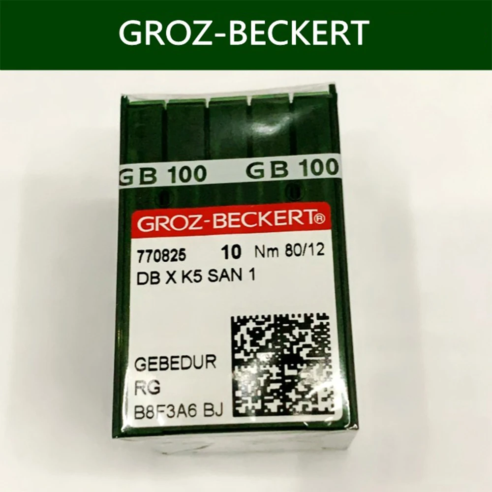 

100 шт. иглы для швейной машины GROZ-BECKERT DBXK5 SAN1 GR GEBEDUR термостойкая титановая игла для компьютеризированной вышивальной машины