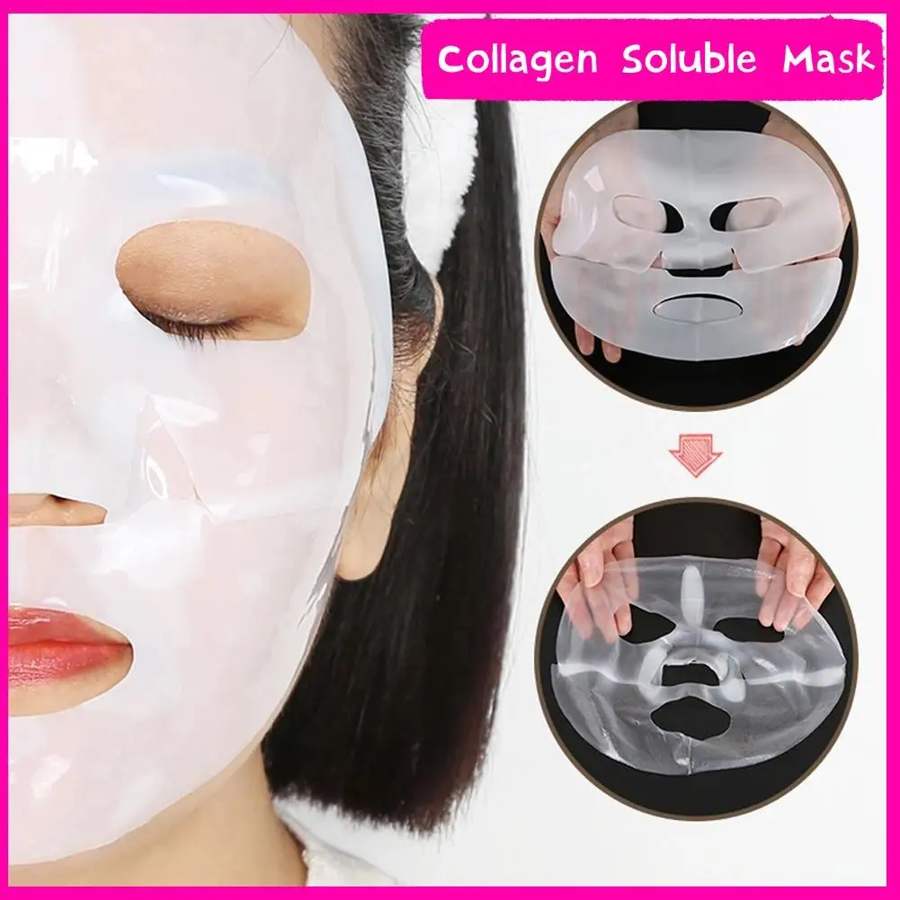 1/5/10PCs Collagen Soluble Mask Deep Hydrating Moisturizing Refreshing Brightening Skin Care For Women