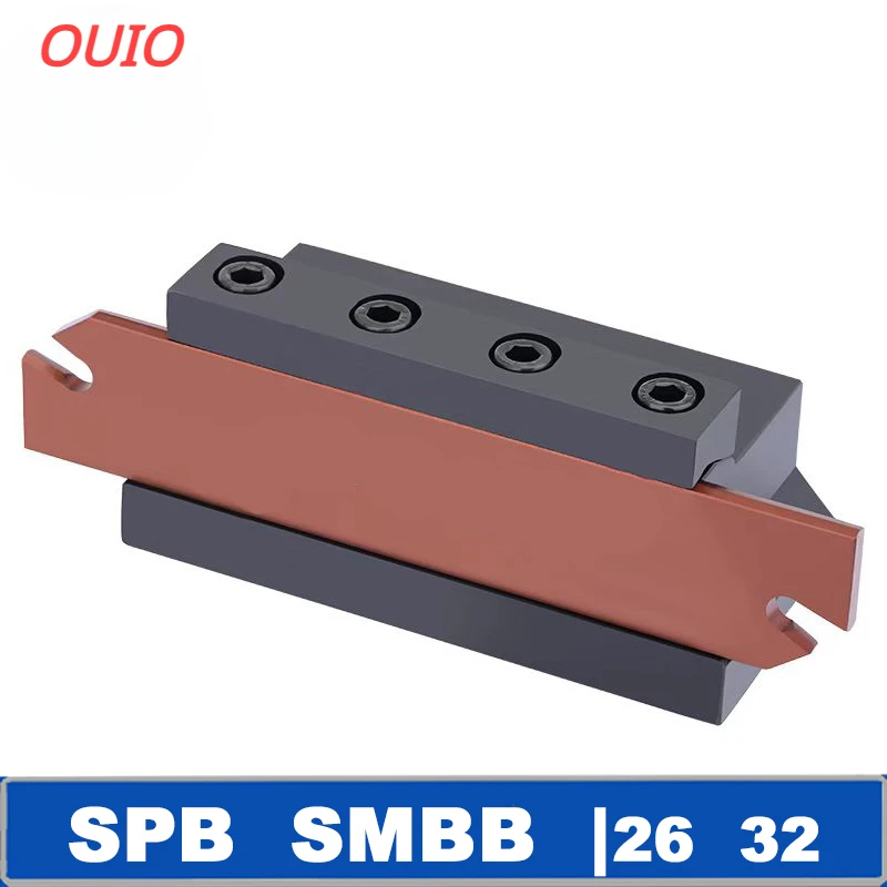 

OUIO SPB226 SPB326 SPB332 SPB432 SMBB1626 SMBB2026 SMBB2532 Grooving Cut-Off Cutter Holder SP300 200 NC3030 Lathe Turning Tool