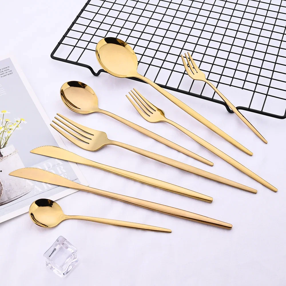 6 قطعة شوك الحلوى مرآة أدوات المائدة شوكة من الفولاذ المقاوم للصدأ أدوات المطبخ الفضيات أواني الطعام الغربية مطعم شوكة مجموعة