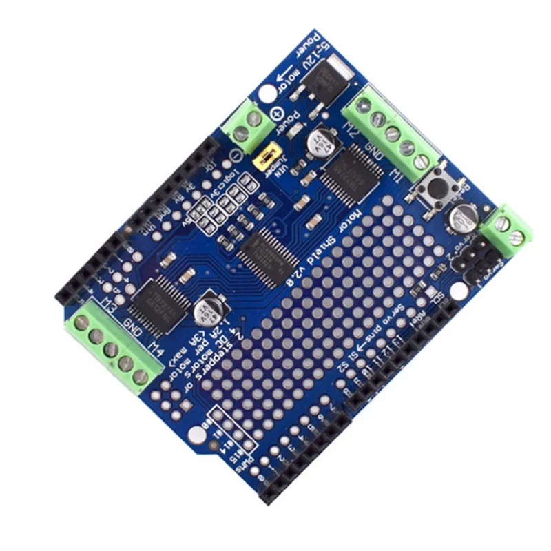 

B49C для Arduino, совместимый двигатель/шаговый/сервозащитный экран V2 IIC I2C TB6612, шаговый двигатель постоянного тока, ШИМ, модуль сервопривода
